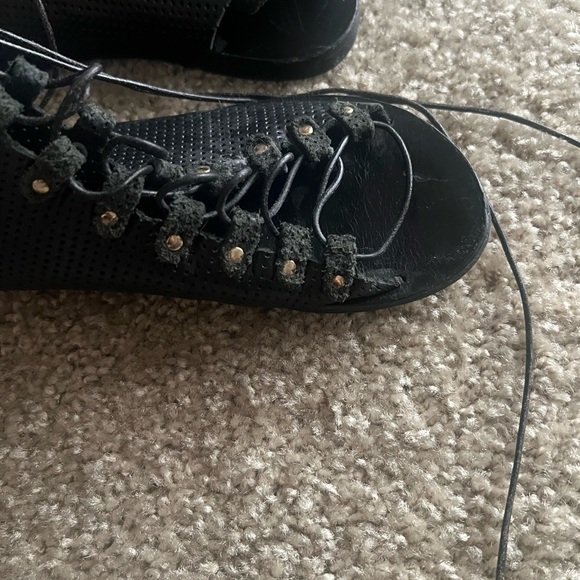 Ancient Greek sandals gladiator lace up sandal 36 Handmade in Greece $269 - Picture 9 of 11